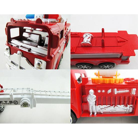 Simulation Ladder Truck Firetruck Toy Educational Vehicle Model for Kids Boys