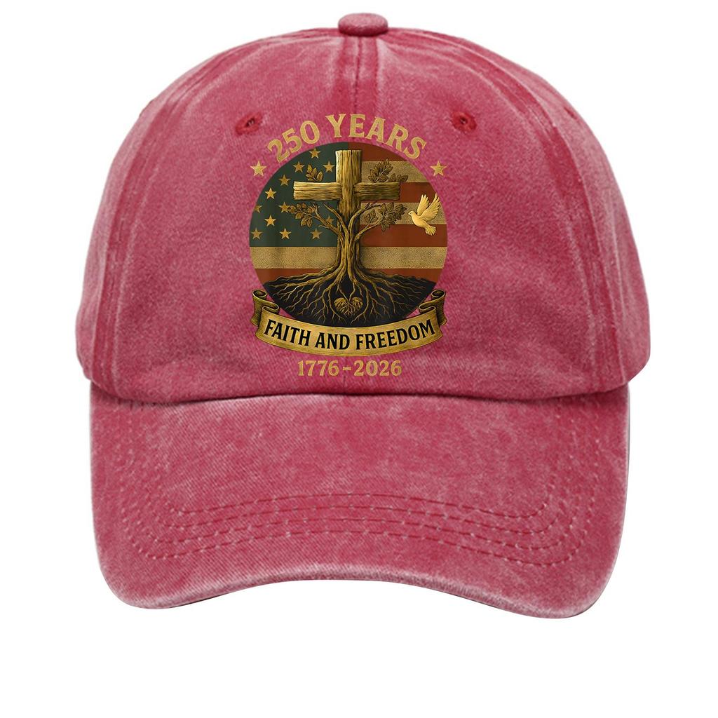 American Anniversary Commemorative Hat Printed Baseball Hat