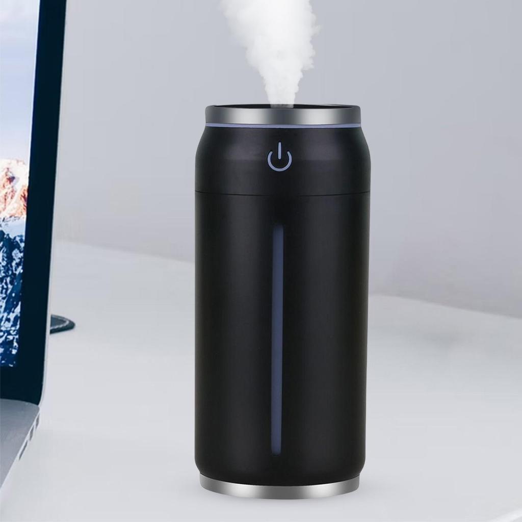 Car Air Humidifier with Lights USB Fan Portable Noiseless 220ml Cool Mist