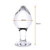Anal Plug Glass Dildo Anal Beads Glitter Anal Pearl Anal Plug for Men Women Adult Goods 95CM45CM