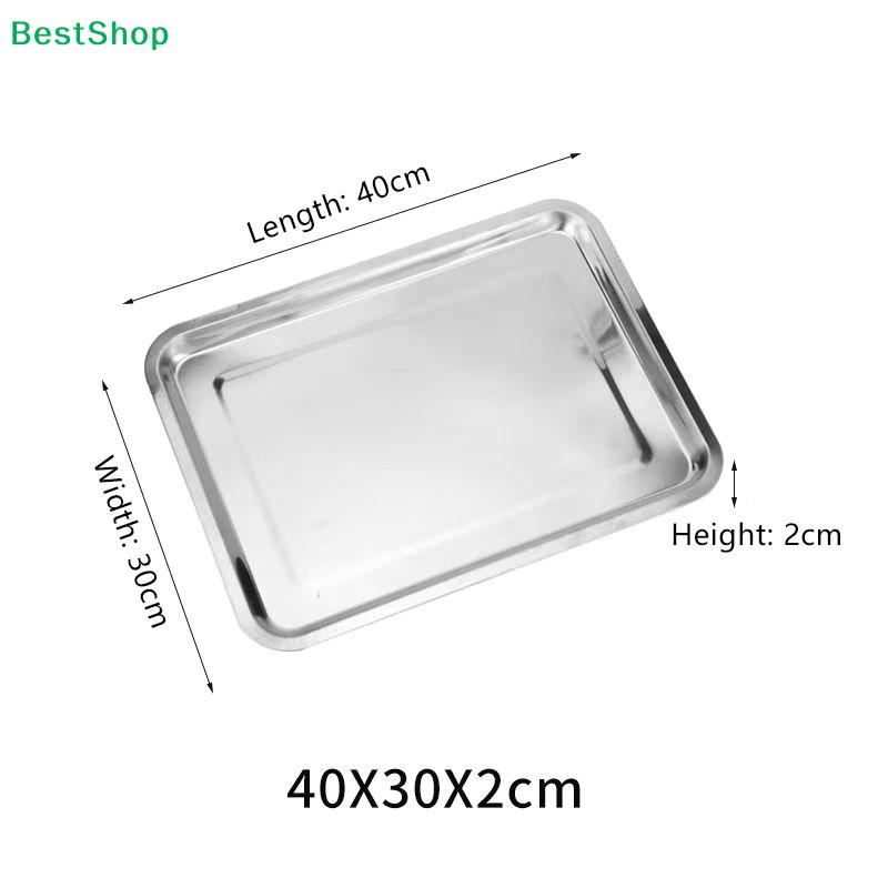 Stainless Steel Rectangular Food Trays Set - Reusable Kitchen Trays for Baking, Food Storage & Catering (Assorted Sizes)