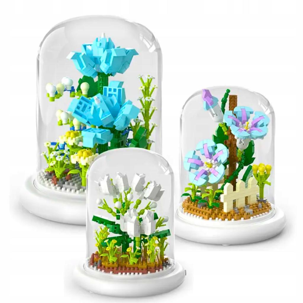 Flower Bouquet Construction Blocks Flower In A Dome Set 570 Pcs.