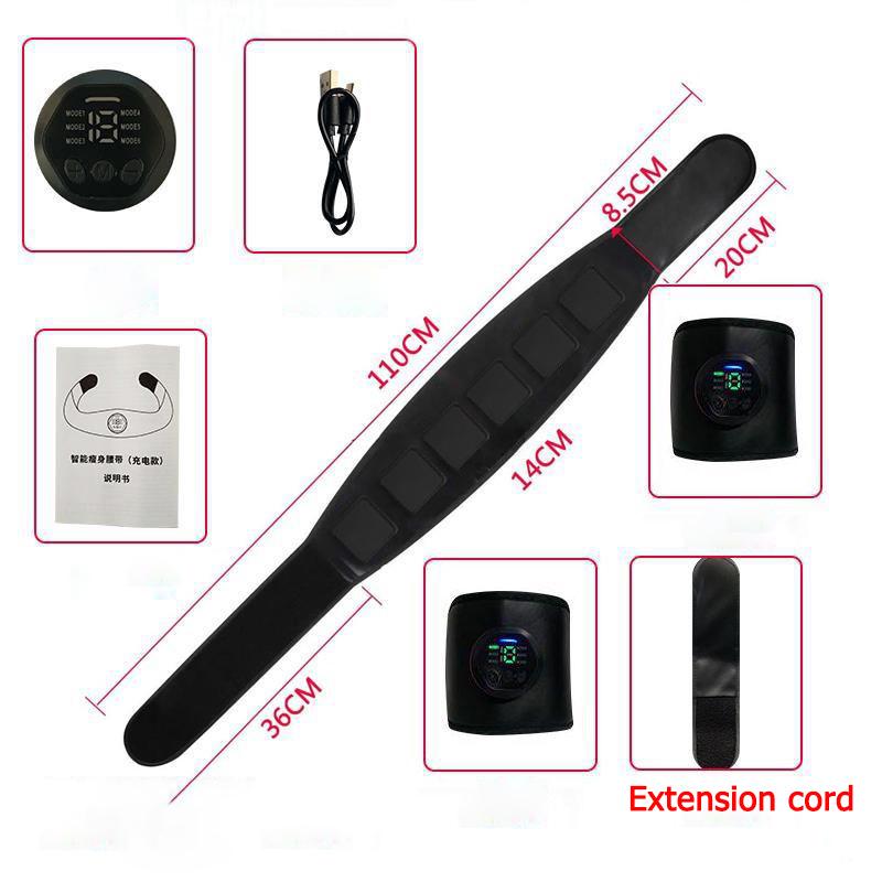 EMS Trainer Abdominal Muscle Stimulator Waist Support Belt Electro Muscle Stimulation Body Slimming Massager Fitness Equiment