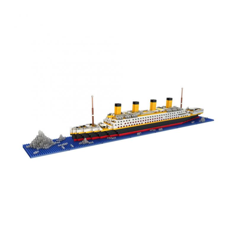 1860Pcs Titanic Shape Model Building Blocks Model Construction Kit