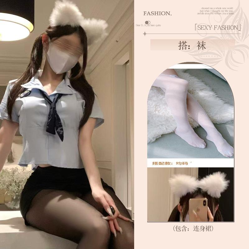 Sexy Lingerie Free Fun Female Abstinence Sexy Pajamas Qn Costume Uniform Cosplay Student Fun