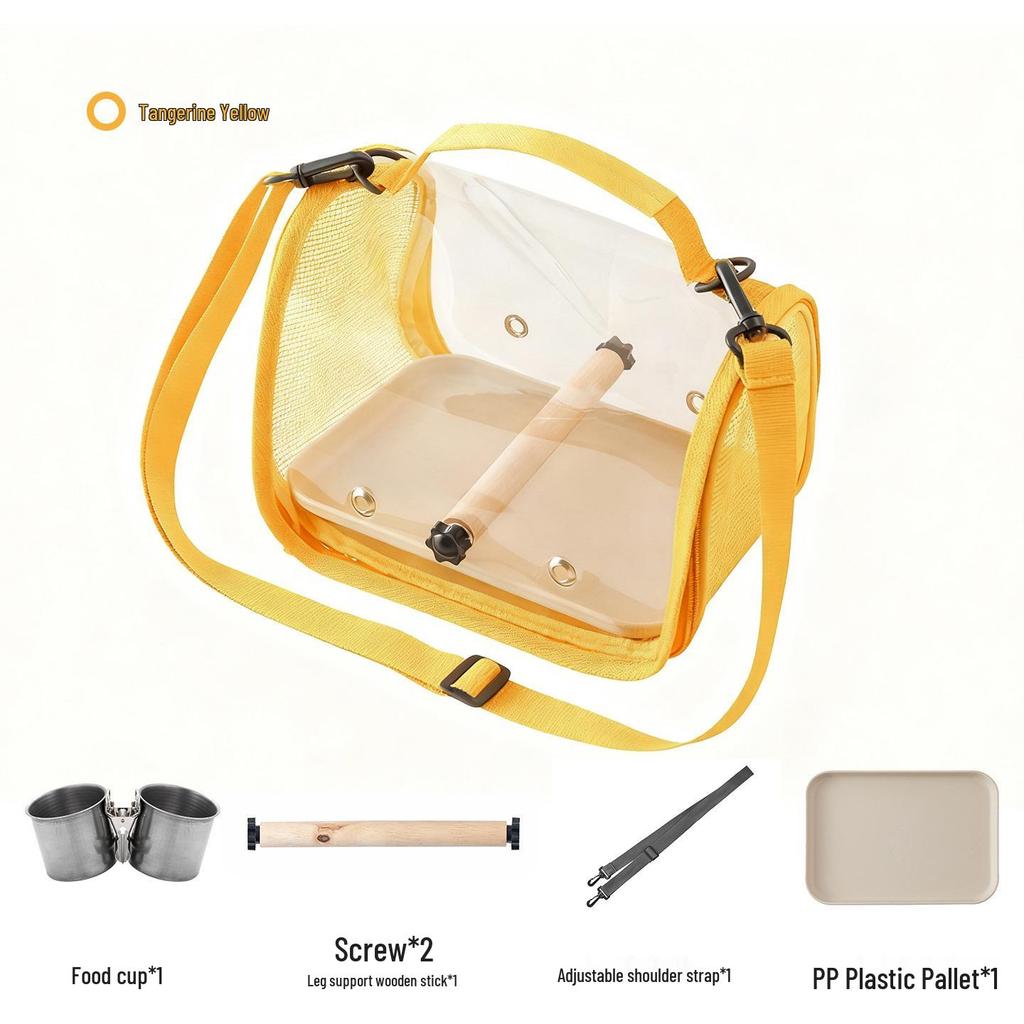 Portable Pet Carrier: Ideal for Small Birds, Pigeons, Lizards, Hamsters, and Cockatiels
