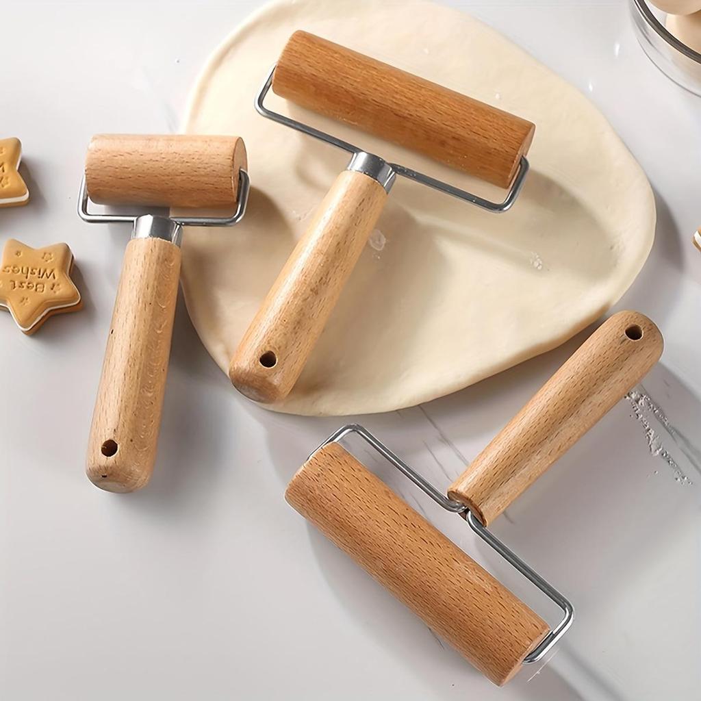 1PC Roller Stainless Steel Rolling Pin Rolling Dough Labor-saving Roller Rolling Pin Bun Skin Dumpling Skin