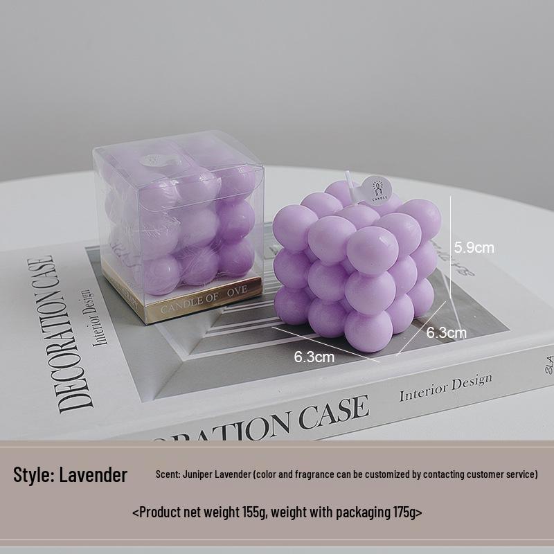 High-End Customizable Scented Candle Rubik's Cube Ornament Gift