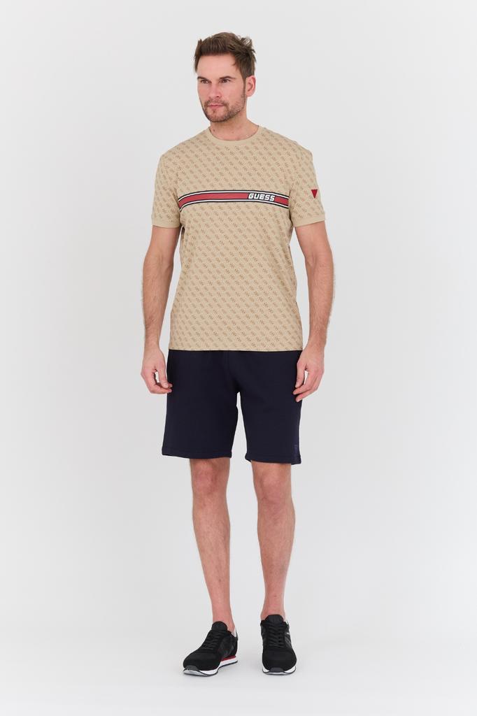 Guess Beżowy Męski T-Shirt Jamey Xl