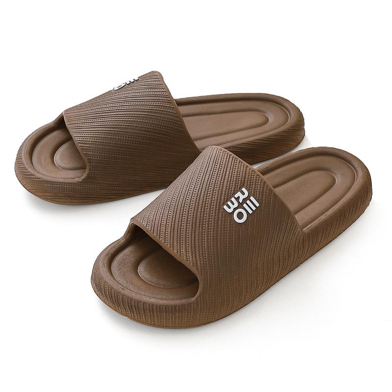 

Новые мягкие тапочки для пары, нескользящие, домашние, для помещения, женская обувь Fits 43-44 коричневый