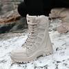 Men's and Women's Same High-top Snow Boots Outdoor Non-slip and Wear-resistant Off-road Sports Hiking Shoes Winter Warm Cotton Shoes