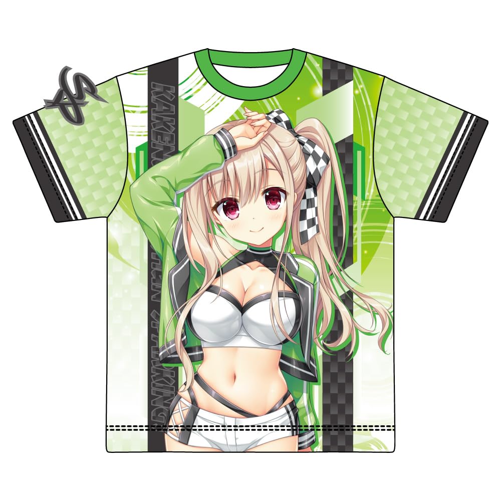 KakenukeSeishun Sparking Original Full Graphic T-Shirt by Riri Kashima, Race Queen Ver.