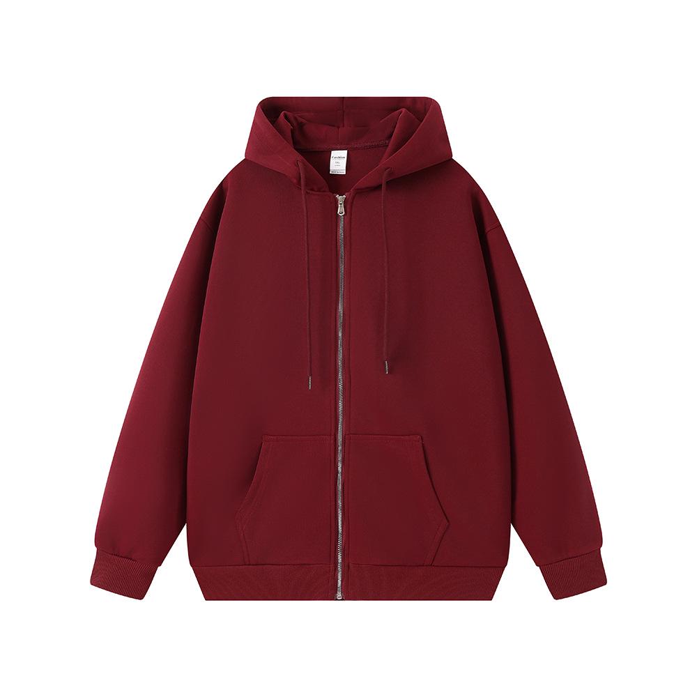 Leichter Cardigan-Hoodie mit doppeltem Reißverschluss für Herren - Vielseitig einfarbig, Trendiger Amerikanischer Stil für Frühling/Herbst, Unisex.