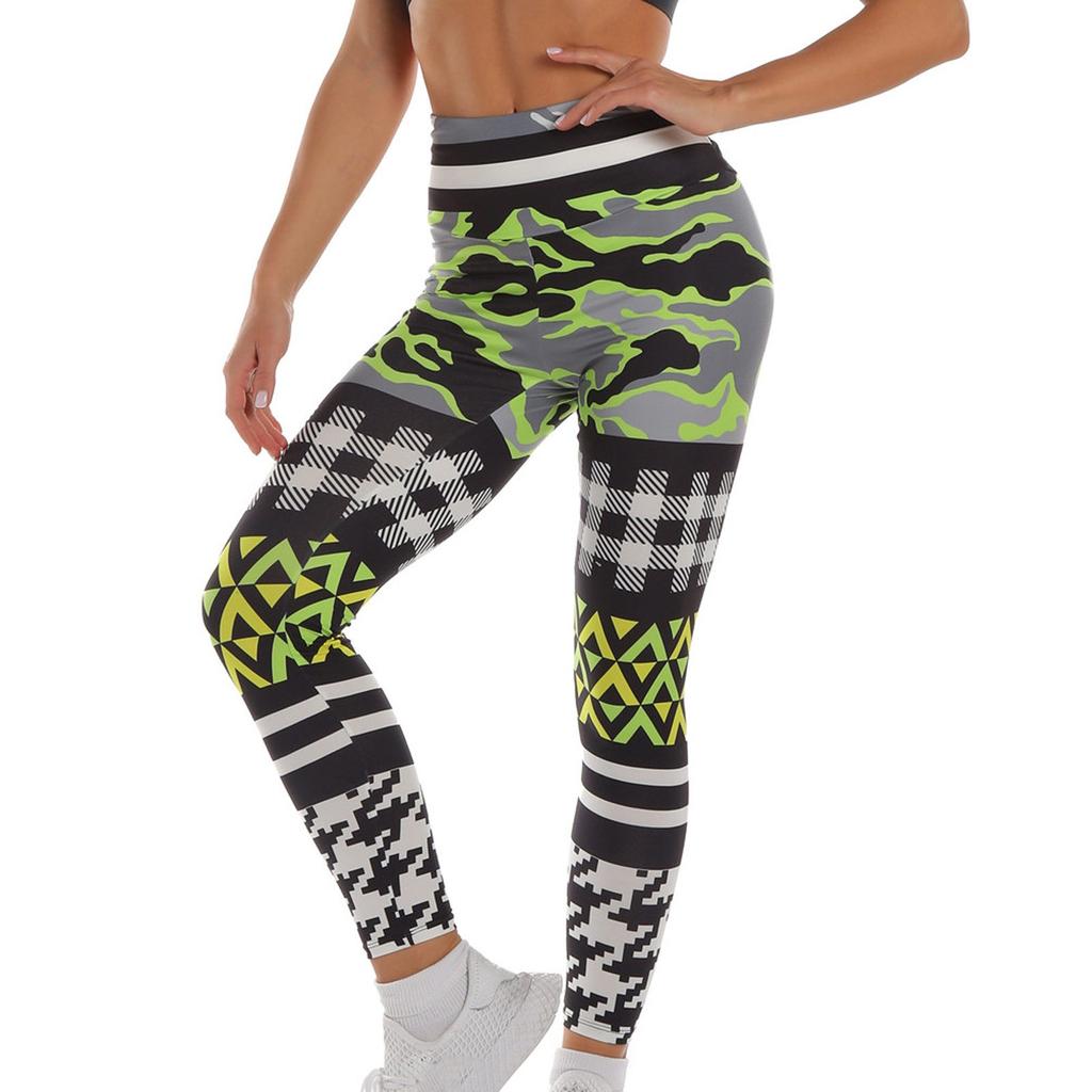 Fashion Women's Printing Breathable Hip Lifting Exercise Yoga Pants