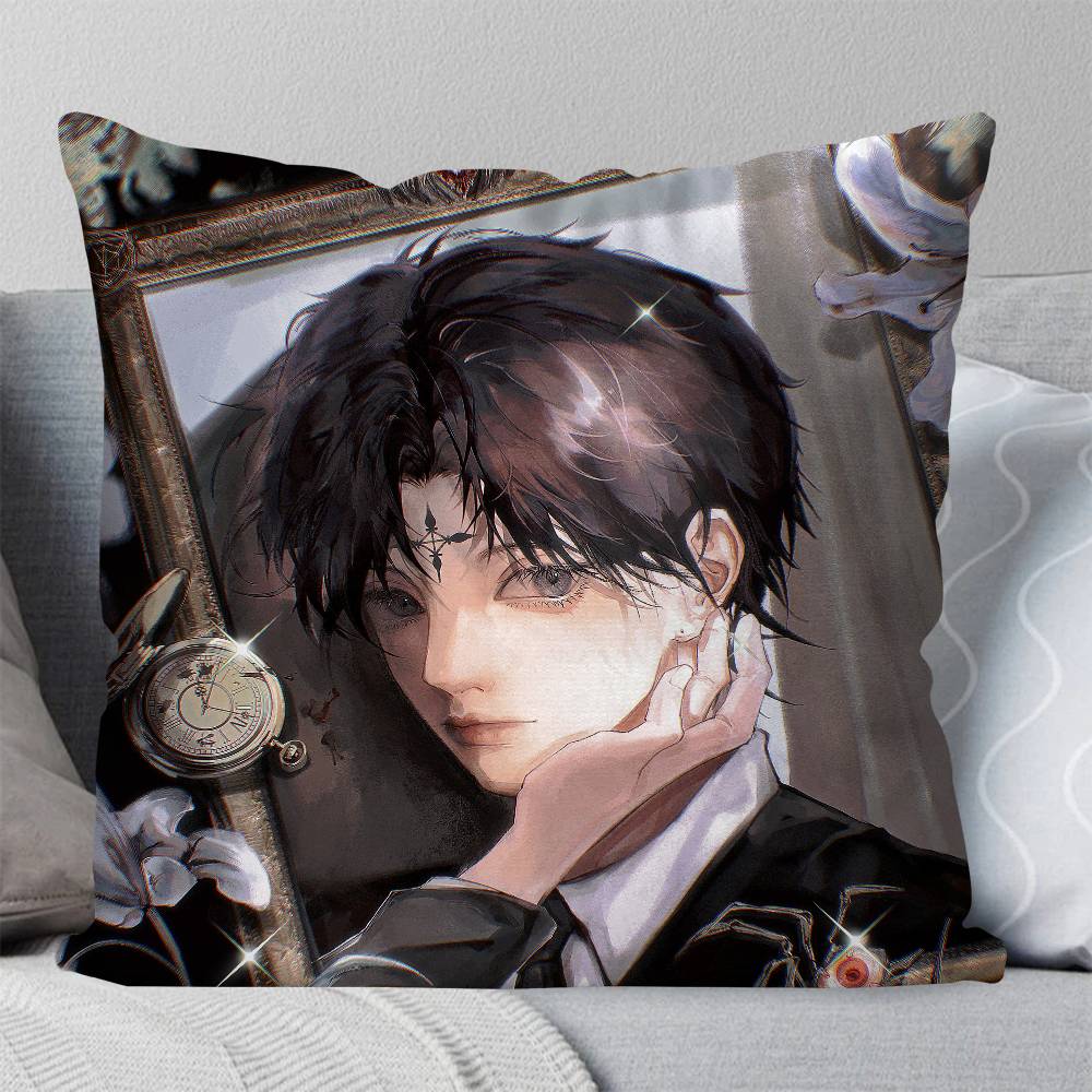 Chrollo Lucilfer Anime HHUNTER X HUNTER Pillow Case Fashion Square Pillowcase Bedroom Sofa Room Ins Decoration Leisure