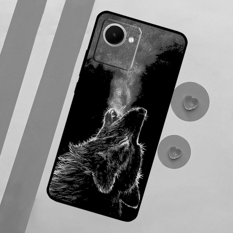 

Чехол Wolf для Realme C33 C55 C30 C31 C35 C53 C11 C15 C25s C21Y GT Neo 5 3T 2T 9 10 11 Pro Plus Realme C30