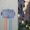 Outdoor Power Connection Box with Clear Lid Weatherproof Outdoor Cable Safety Box Portable Box for Timers & Plugs