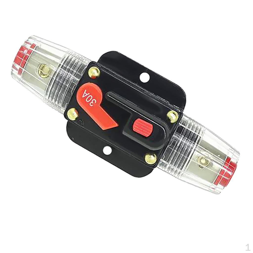 20-100A 12V DC Circuit Breaker for Car Audio Inline System - 30A