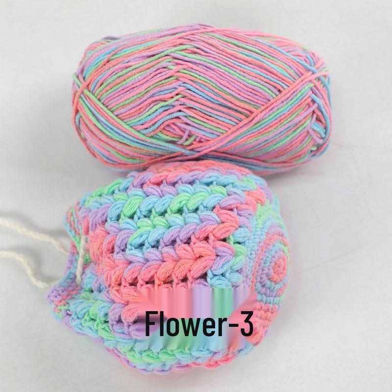 Su He 4-Strand Combed Cotton Yarn for Handmade Knitting: DIY Milk Cotton for Dolls, Cushions, and Blankets.