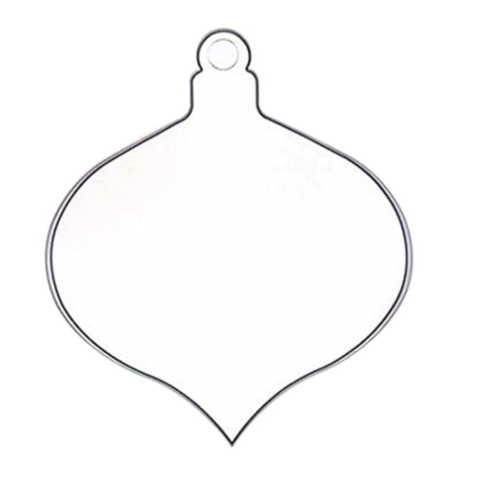 10Pcs Multishape Christmas Tree Hanging Pendant Star Clear Circles Discs  Home Party Supplies