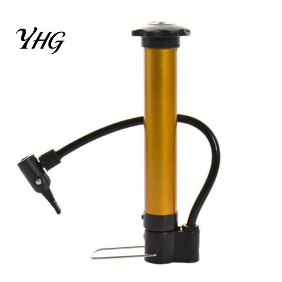 Portable Inflator Mini High Pressure Bike Pump, Air Pump with Foldable Bicycle Tire Pedal, Aluminum Alloy for Road Mountain Motorbike Handheld