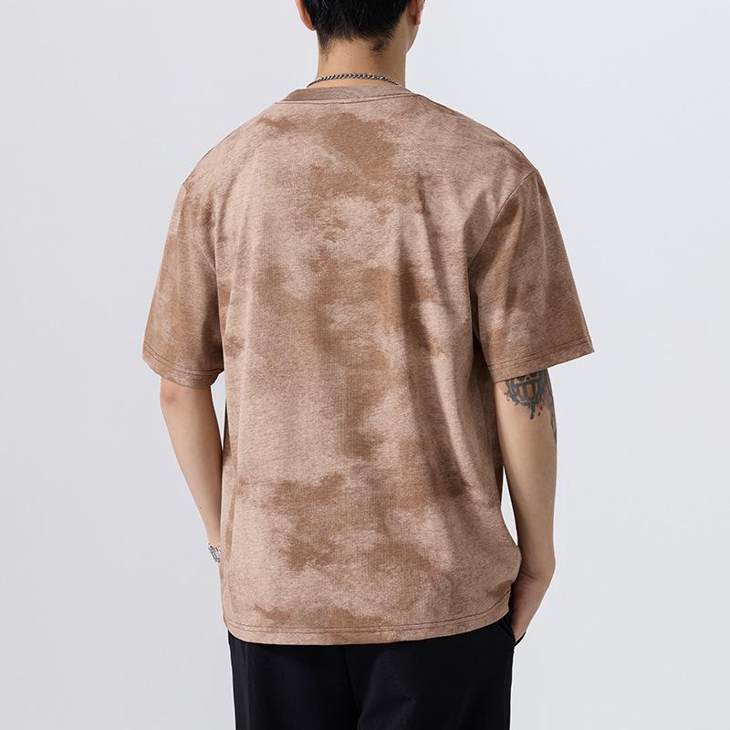 New American Retro Loose Short-sleeved T-shirt for Men In Summer