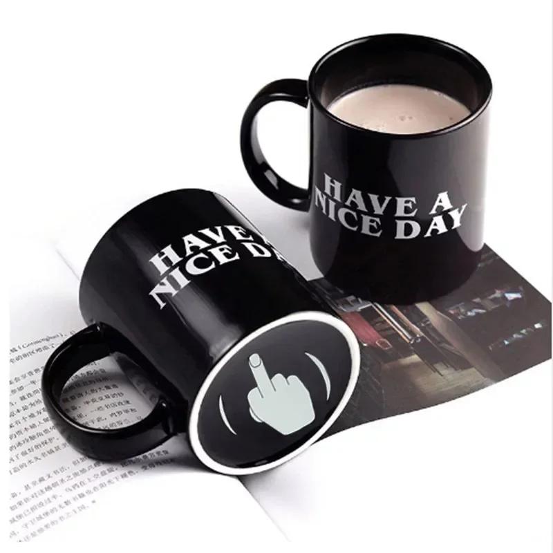 1pcs Finger Cup Creative Mug Anime Films and Television Products Funny Ceramic Coffee Breakfast Cup Christmas Gift
