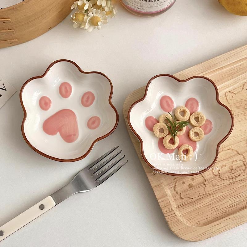 Stylish Ceramic Kitten Dipping Dish: Cute, High-Value Condiment Bowl