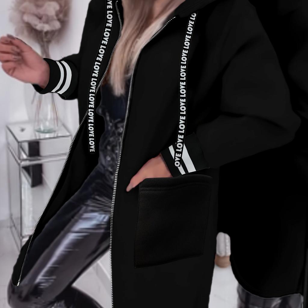 Women's Long Fleece Sweater