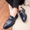 Men's Shoes Large Size Spring New Trend Dress Casual Shoes British Style Retro Leather Shoes Foreign Trade Small Leather Shoes Men