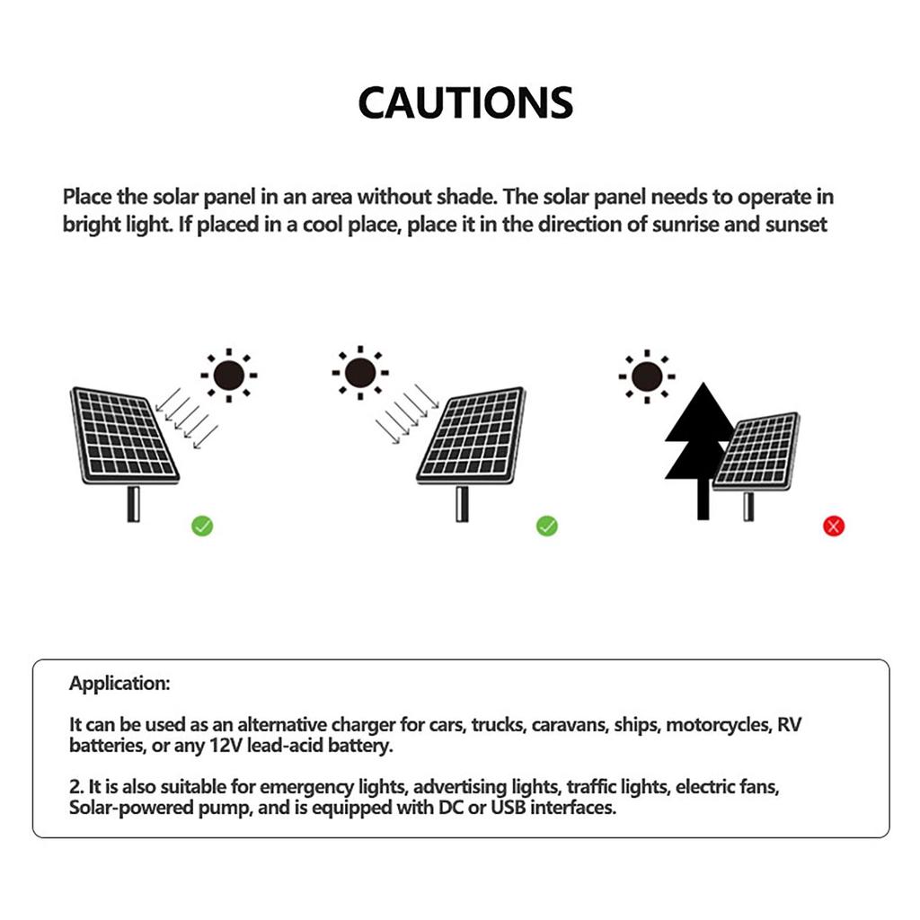 10W IP65 Waterproof Solar Panel 335x200mm - 12V/18V Polycrystalline Silicon