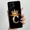 Kronenbuchstaben Handyhülle für OPPO Realme C61 4G 6,74" RMX3939 C 61 C63 Narzo N63 Hülle Quadratisch Flüssigsilikon Weiche Stoßfängerabdeckung