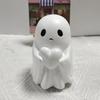 Halloween Ghost Figurine Mini Cute Ghost Bat Heart Statue Resin Tabletop Ornaments for Home Office Desk Decor