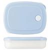Skater Rice, Frozen, Pre-made Rice Container, Seal Container, Storage Container, 280ml, Thin, Powder Pastel, Blue SLG2