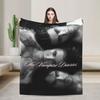 Soft Warm Blanket Decorative The Vampire Diaries Bedding Throws  Flannel Bedspread For Couch Bed Pattern Sofa Bed Cover