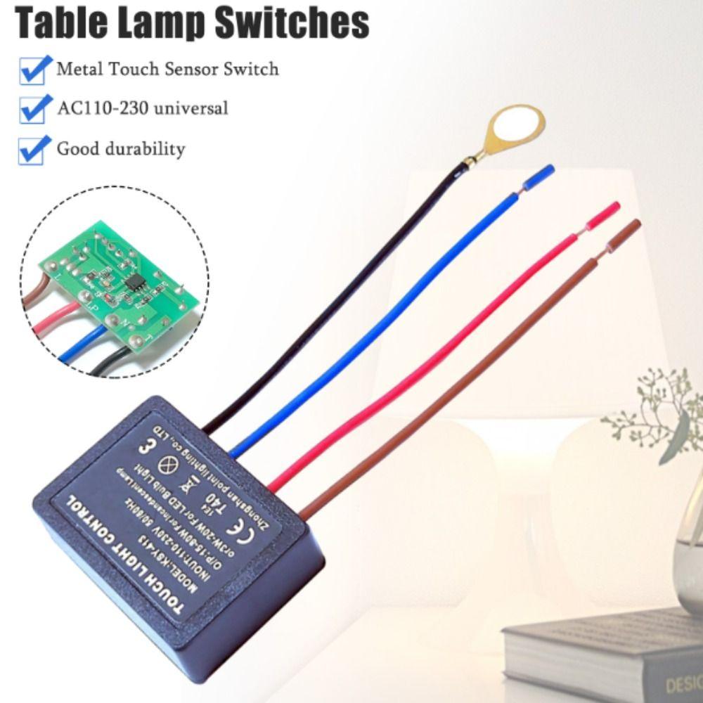 2pcs 15~80W(max) Touch Lamp Control Module 220V Touch Dimmer Switch  Lamp