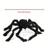 Halloween Big Plush Spider Horror Halloween Decoration Party Prop Outdoor Giant Spider Decor 30-200cm Chamber Prank Black Spider