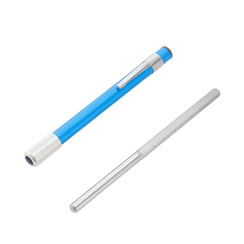 Retractable Sharpening Rod Double Headed File Pen Pocket Cutter Sharpener Sharpening Tool for Kitchen Fishing Hunting