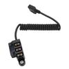 D Tap Splitter Cable with LED Digital Display B Type 3 Port D Tap Splitter Hub Power Cable for V Mount Camera Battery