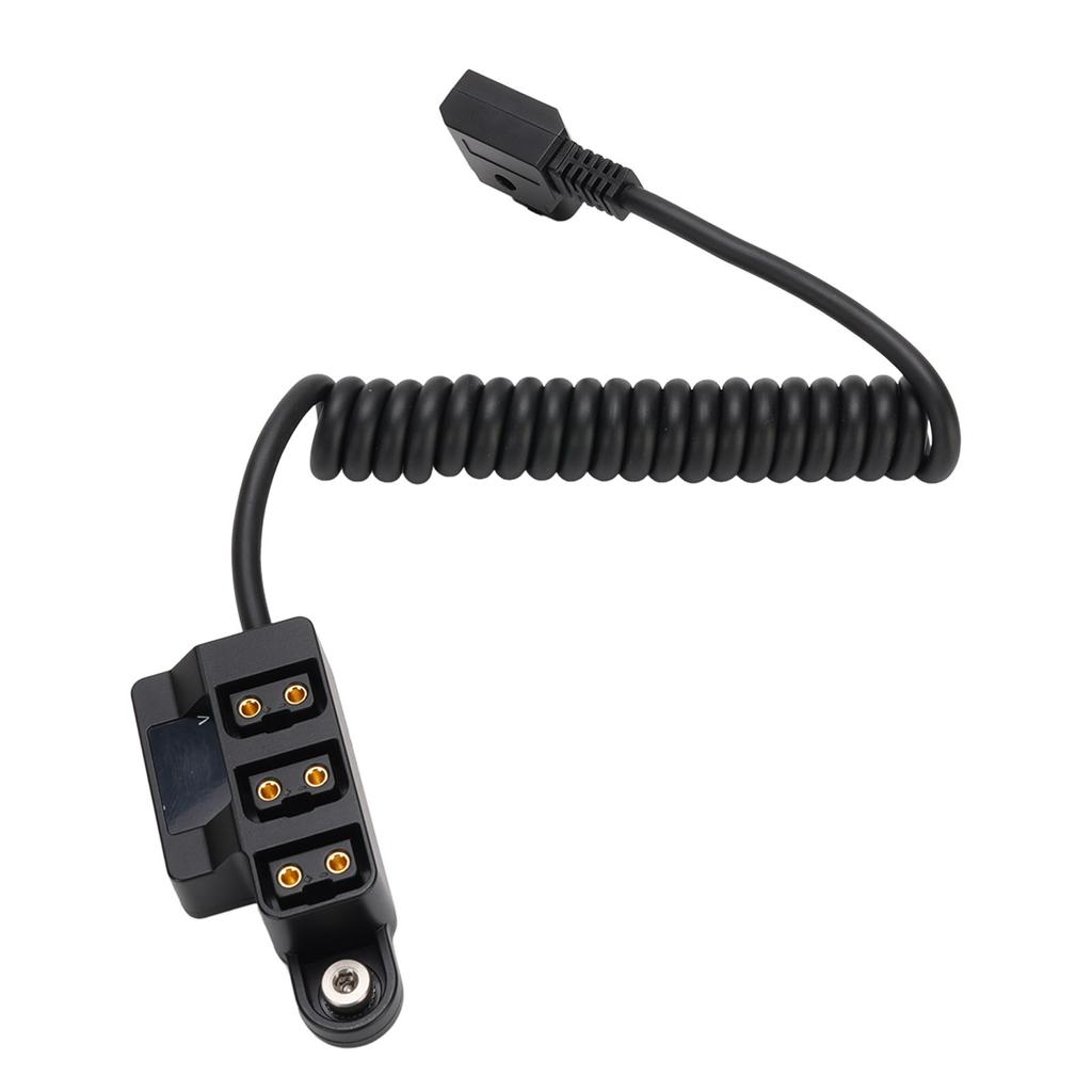 D Tap Splitter Cable with LED Digital Display B Type 3 Port D Tap Splitter Hub Power Cable for V Mount Camera Battery