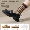 Children's Fall and Winter Style Mid-length Socks, Pile Socks, Black and White Striped Long Socks, Anti-odor and Sweat-absorbing Socks