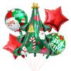 Christmas Balloon Set Christmas Tree Old Man Gingerbread Man Snowman Aluminum Film Balloon Cloth Venue Decoration