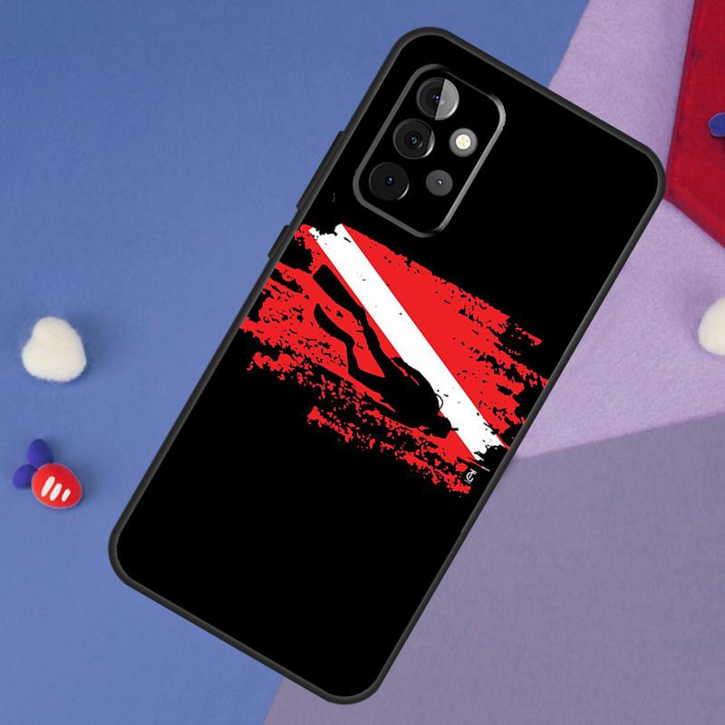

Diver Down Diving Flag Case For Samsung Galaxy A52 A53 A33 A13 A34 A54 A14 A35 A55 A15 A56 A36 A26 A16 A06 A22 A32 Samsung A14