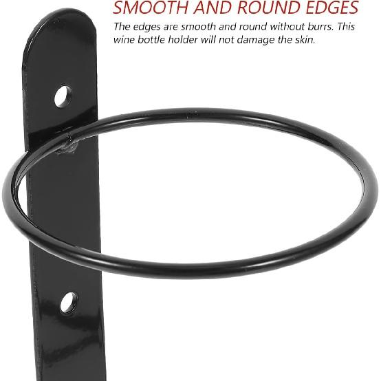 Hemoton Wall Mounted Wine Shelf 2Pcs Wall Wine Holder Wall Single Bottle Rack Wall Wine Rack Wine Storage Rack for Home Bar Wine Holder Wall Mounted