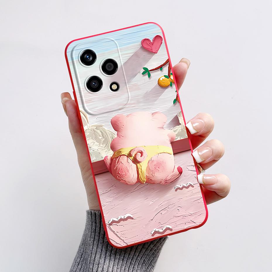 For Honor 200 Lite Case Astronaut Flower Soft Silicone Back Cover Phone Cases For Huawei Honor200 Lite Protective Bumper Funda