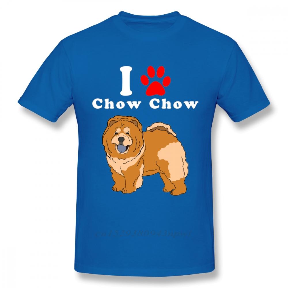 Round Neck I Love My Chow Chow In The Year Of The Dog Adopt Rescue Dog Lover Mom Or Dad Save Abandoned Pet Dot t shirt