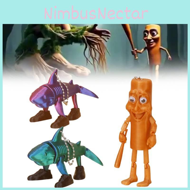 Tung Tung Tungsahur Action Figure Model 3d Printed Plastic Toy Home Decor Gift