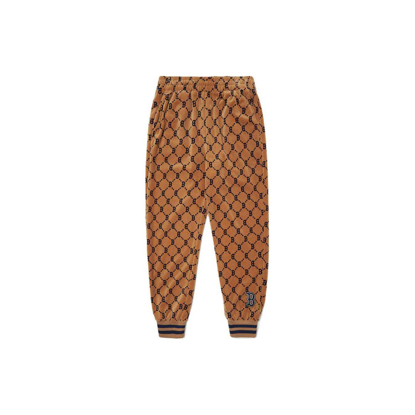 MLB Knitted Sweatpants Unisex Brown 3APTM0524-43BGD L