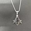Mason Necklaces Pendants Gold Silver Color 316L Stainless Steel Round Snake Chain For Women/Men Masonic Symbol Jewelry