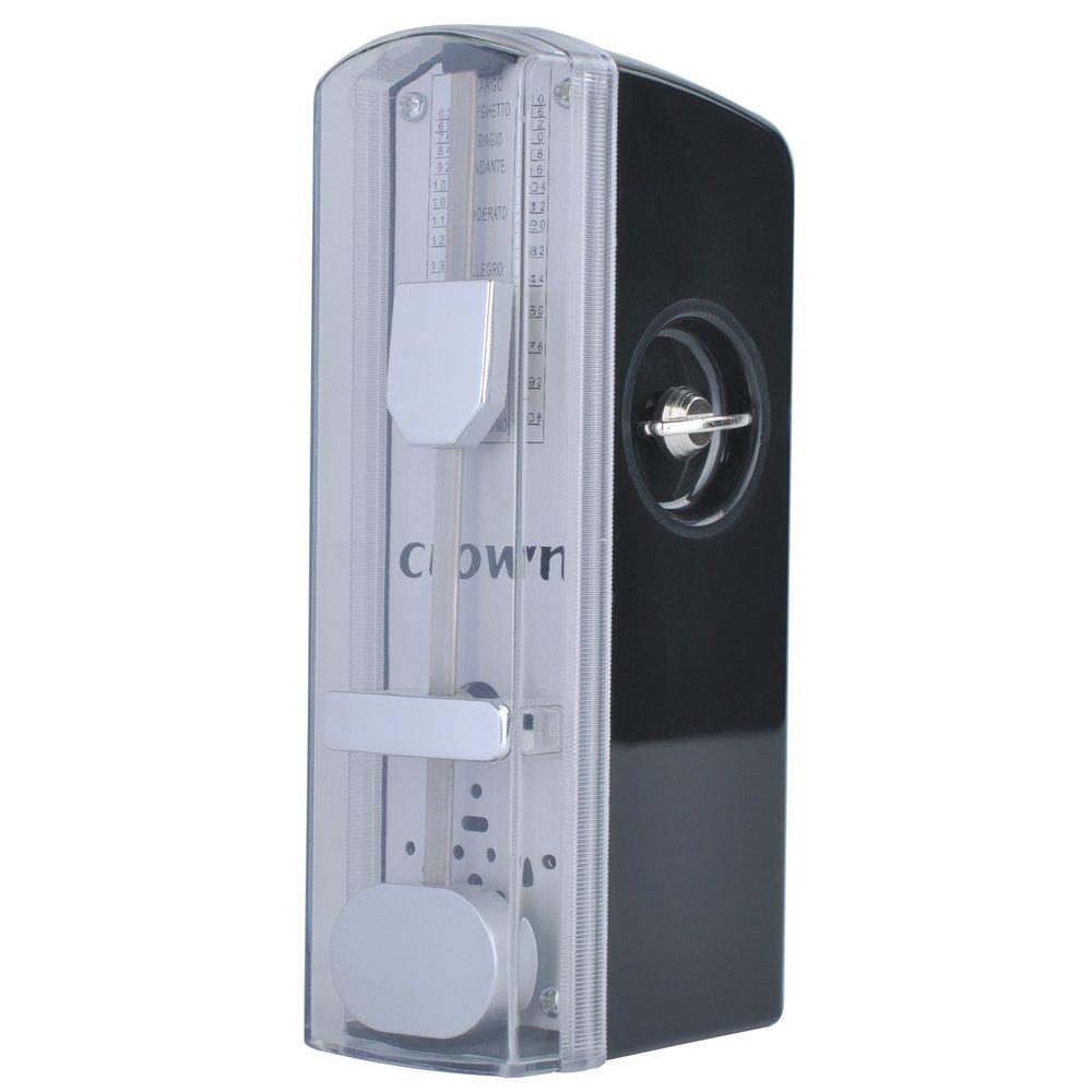 Btuty Mechanical Portable Mini Metronome 11cm Universal for Piano Guitar Violin Ukulele Chinese Tzitar Black